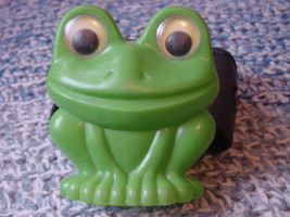 Vintage Soviet Russian USSR  Plastic Toy Frog With Moving Eyes  about 1972 - $25.72