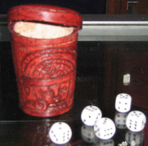 Lot of 10 dice cups, made of pure leather, wholesale  - £127.89 GBP