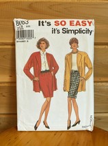 Simplicity Vintage Home Sewing Crafts Kit #8083 1992 Skirt Jacket - £7.84 GBP