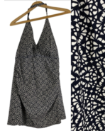 LL Bean Swimdress Swimsuit Bathing Suit One Piece Black &amp; White Print Si... - $68.00 CAD