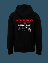 Japanese Judoka 101 Osoto Gari HOODIE Sweatshirt black sport judo martial art - £39.46 GBP