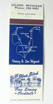Blue Bird - Leleand, Michigan Restaurant 20 Strike Matchbook Cover Jim Telgard - £1.37 GBP