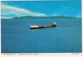 Postcard Lake Boat Misner The Sleeping Giant Thunder Bay Ontario - £2.90 GBP