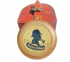 Poem Pocket Compass with Sherlock Holmes Image Engraved II (Antique Brow... - £35.96 GBP