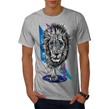 Wellcoda Lion Beast Nature Mens T-shirt, Majestic Graphic Design Printed Tee - £14.90 GBP+