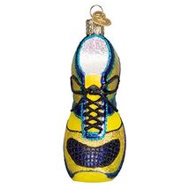 Old World Christmas Yellow Running Shoe Glass Ornament 32200 Decoration ... - $16.81