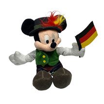 German Mickey Mouse Bean Bag Walt Disney World Theme Park Edition 10&quot; wi... - $9.45