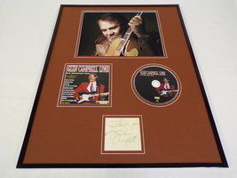 Glen Campbell Signed Framed 16x20 Live CD &amp; Photo Set JSA - £194.63 GBP