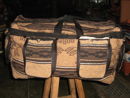 Gym Bag with a peruvian decor, duffle with 4 pockets  - £47.96 GBP