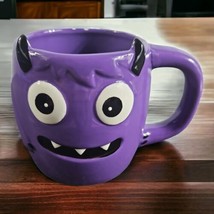 Halloween Purple  Monster  12 ounce coffee mug Food,Microwave, Dishwasher Safe. - £9.47 GBP