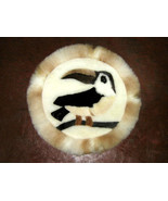 Alpaca fur mat for decoration,40 cm (15.6)diameter  - £24.84 GBP