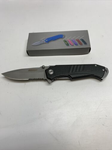 Bullet Brand Knife  BT1010033-BK Pocketknife Black Handle Pocket LG - $14.85