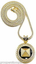 Pyramid New Pendant with 36 Inch Long Franco Style Necklace Egyptian King - $30.18