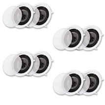 Acoustic Audio CS-IC83 in Ceiling 8&quot; Speaker 4 Pair Pack 3 Way Home Theater 2800 - £336.54 GBP