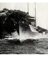 US Destroyer Throws Up Smoke Screen 1919 WW1 World War 1 Military Print ... - $29.99