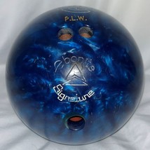 Ebonite Signature Bowling Ball Blue Swirl 12 lbs 5 oz Drilled 3P52808 - £23.34 GBP