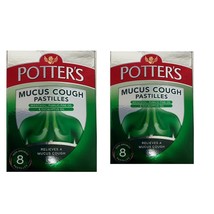 Potters mucus cough Pastilles mentol pumilio pine oil and eucalyptus oil... - $9.41