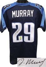 DeMarco Murray signed Navy Blue Custom Stitched Pro Style Football Jerse... - £54.64 GBP