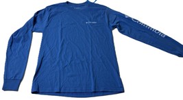Columbia Men&#39;s Fundamentals Graphic Long Sleeve T-shirt Vivid Blue-Small - £17.42 GBP
