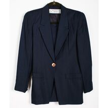 Evan Picone Petites size 2 Navy blue polyester blend lined jacket &amp; skir... - $25.00