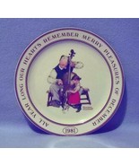Hallmark Norman Rockwell Merry Pleasures of December Collector&#39;s Plate 1981 - $12.34 CAD