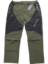 Men&#39;s Skiing Pants Waterproof Windproof Fleece Lined Hiking Workwear Gre... - £15.57 GBP