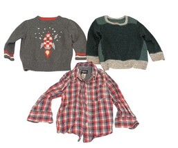 Boys 2T Clothing Lot 7 Pc Cat & Jack OshKosh Carters Pajamas Outfit image 5