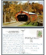 VERMONT Postcard - Taftsville, Old Covered Bridge S16 - $70.06 MXN