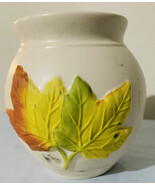 Party Lite Harvest Aroma Fall Leaves 5.5 inch Ceramic Beige Wax Melt Warmer - €12,74 EUR