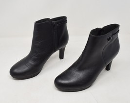 Clarks Adriel Mae Womens Black Leather Boots 9 US Lily Boot - $68.31