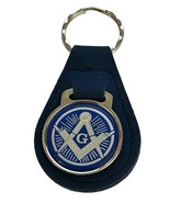 Masonic Key Fob Keychain Mason Key Ring Blue Silver New Old Stock 1970&#39;s - $808.24 MXN