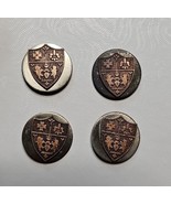 Vintage Coat of Arms Buttons Shield Copper Silver Fleur-de-lis Lion Cros... - $79.38 CAD