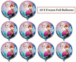 10X Disney Frozen Elsa Foil Birthday Balloons Party Anna Wedding Decorat... - £7.79 GBP
