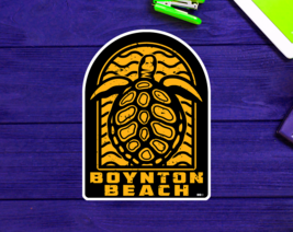 Boynton Beach Florida Sticker Decal 3.9&quot; Vinyl Sea Turtle - £4.12 GBP