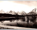 RPPC Teton Mountain Range Da JACKSON Lago Wyoming Wy Unp Cartolina A13 - $5.07