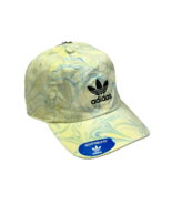 Adidas Originals Unisex Yellow Blue Marble Wash Strapback Trefoil Hat Ba... - £11.89 GBP