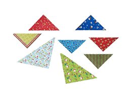 MPP Dog Holiday Bandanas Christmas Them Print Festive 19&quot; or 22&quot; Square Pick Pat - £7.51 GBP