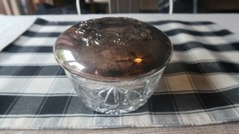 Antique R&amp;B Silverplate Glass Jar 5&quot; - £30.35 GBP