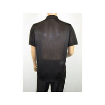 Mens Polo Shirt Slinky Sheer Short Sleeves Soft Touch Stacy Adams 57006 Black image 5