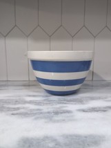 Vintage T.G. Green Cornishware Blue And White Pouring Mixing Serving Bowl - $69.29