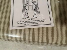 Country Curtains with Ticking Tan design - SALE image 3