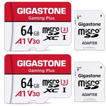 [] 64Gb 2-Pack Micro Sd Card, Gaming Plus, Microsdxc Memory Card For Nintendo-Sw - £33.62 GBP