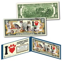 I Love Cats Genuine Legal Tender Official U.S. $2 Bill - Cats Kittens - £10.94 GBP