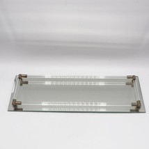 Mirror Dresser / Vanity Mirror Glass Tube Sides Boudoir Tray - £35.19 GBP