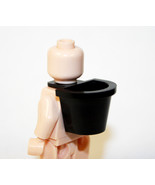 Building Black Basket Backpack Carrier Piece Fors Minifigure Custom - $3.40 CAD