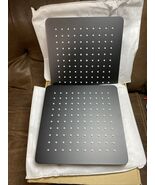 Black Shower Rainfall Shower Heads 2 Pack 9.75”x9.75” 100 Jets NEW!!! - $722.60 MXN