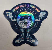 Dutch Bros Sticker January 2024 World in Shoes Dutch Bros is That Way - £4.34 GBP
