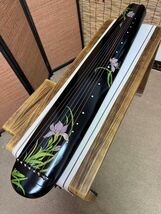Guqin hundun zither Chaotic style floral pattern 7 strings Chinese strin... - $999.00