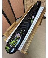 Guqin hundun zither Chaotic style floral pattern 7 strings Chinese strin... - $999.00
