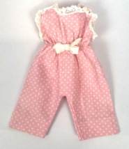 Madame Alexander Kins Doll Tagged Clothes Sunsuit Jumpsuit Pink Polka Dot - £37.57 GBP